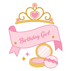 Birthday girl special icon