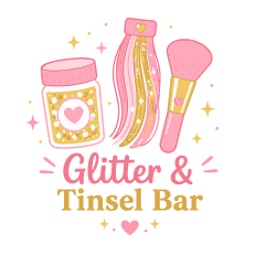 Glitter and tinsel bar icon